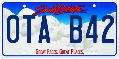 SD license plate 0TAB42