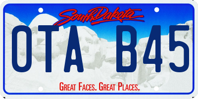 SD license plate 0TAB45