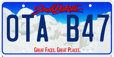 SD license plate 0TAB47