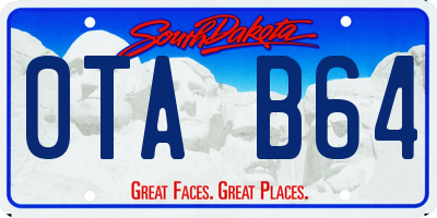 SD license plate 0TAB64