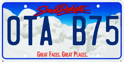 SD license plate 0TAB75