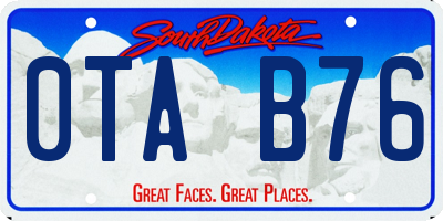 SD license plate 0TAB76
