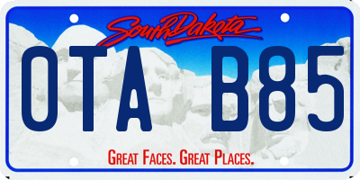 SD license plate 0TAB85