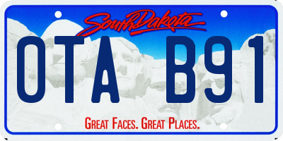 SD license plate 0TAB91