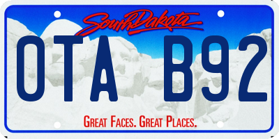 SD license plate 0TAB92