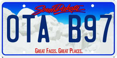 SD license plate 0TAB97