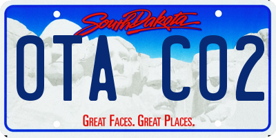 SD license plate 0TAC02