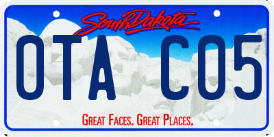 SD license plate 0TAC05