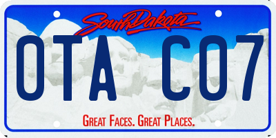 SD license plate 0TAC07