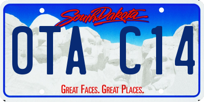 SD license plate 0TAC14