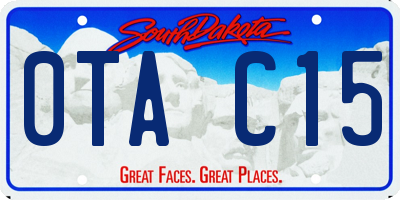 SD license plate 0TAC15