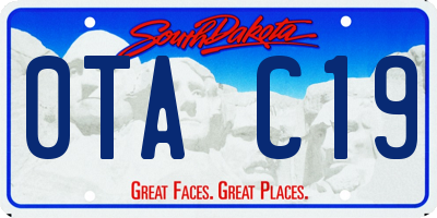 SD license plate 0TAC19