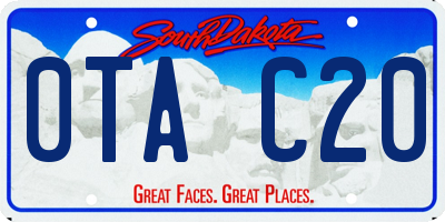 SD license plate 0TAC20
