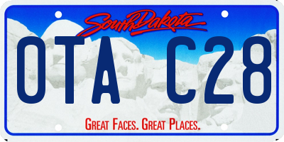 SD license plate 0TAC28