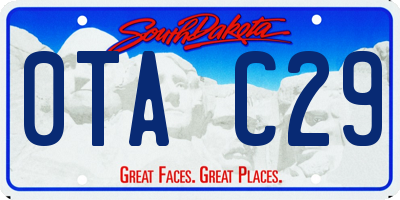 SD license plate 0TAC29