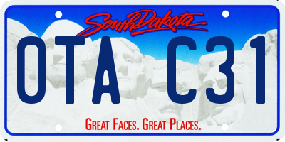SD license plate 0TAC31