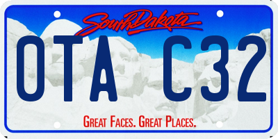 SD license plate 0TAC32