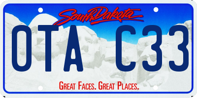 SD license plate 0TAC33