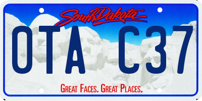 SD license plate 0TAC37