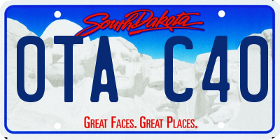 SD license plate 0TAC40