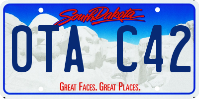 SD license plate 0TAC42