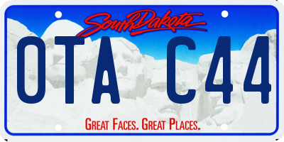 SD license plate 0TAC44