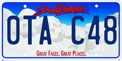 SD license plate 0TAC48