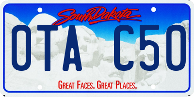 SD license plate 0TAC50