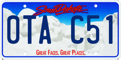 SD license plate 0TAC51