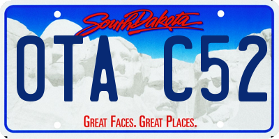 SD license plate 0TAC52
