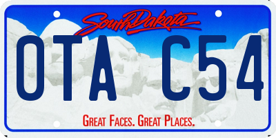 SD license plate 0TAC54