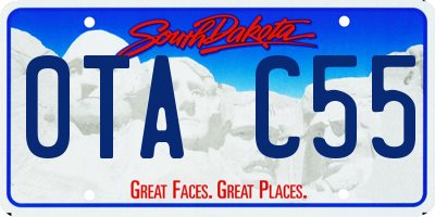 SD license plate 0TAC55