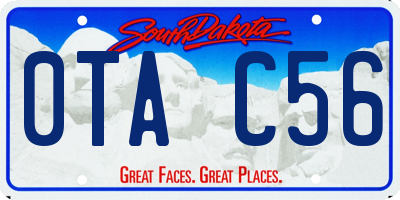 SD license plate 0TAC56