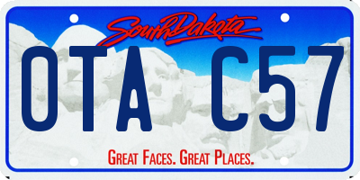 SD license plate 0TAC57