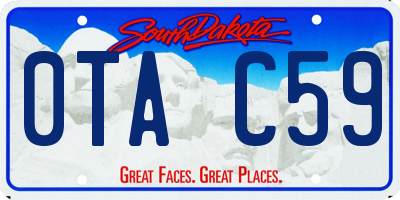 SD license plate 0TAC59