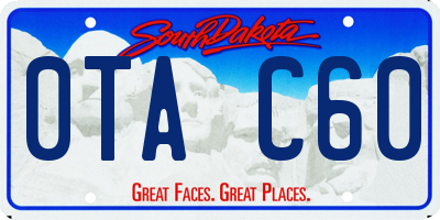 SD license plate 0TAC60