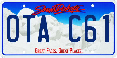 SD license plate 0TAC61
