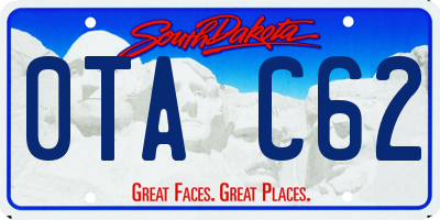SD license plate 0TAC62