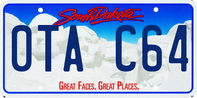 SD license plate 0TAC64