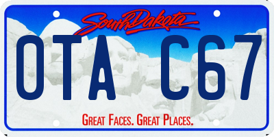 SD license plate 0TAC67
