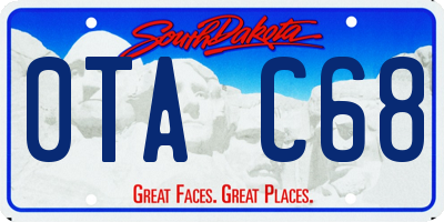 SD license plate 0TAC68