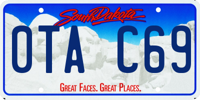 SD license plate 0TAC69