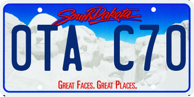 SD license plate 0TAC70