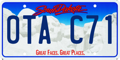 SD license plate 0TAC71