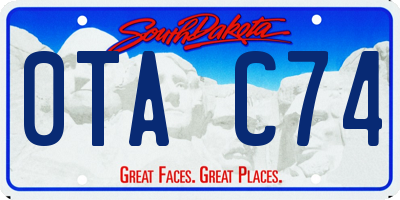 SD license plate 0TAC74
