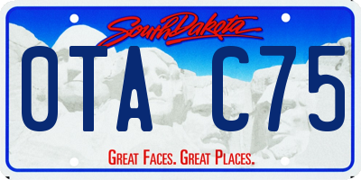 SD license plate 0TAC75
