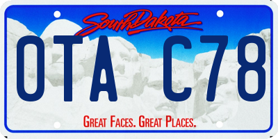 SD license plate 0TAC78