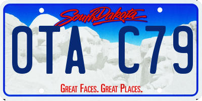 SD license plate 0TAC79