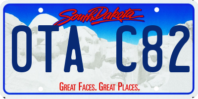 SD license plate 0TAC82