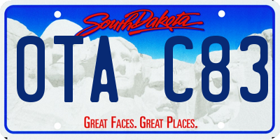 SD license plate 0TAC83